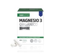 MABONATUR - Magnesio 3 Orgánico Complex - Complemento Alimenticio de Magnesio, Citrato, Malato y Bisglicinato de Magnesio - Alta Absorción, Cansancio, Músculos y Sistema Nervioso - 60 cápsulas