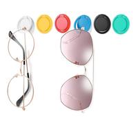 Mabor 6 organizadores de gafas de sol para colgar en la pared, soporte adhesivo para gafas de sol para montar en la pared, organizador de almacenamiento de gafas de sol para exhibición de gafas de sol