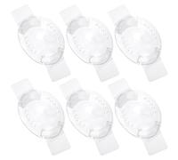 Mabor 6 piezas 9 agujeros parche respirable ojo protección para los ojos después de la cirugía parche adulto para el ojo izquierdo y derecho