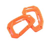 Mabta 2 mosquetones tácticos para colgar al aire libre, mochilas, hebillas, ganchos de plástico para camping, escalada