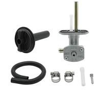 Mabutingti Grifo de combustible y conjunto de palanca para Yama-ha Kodiak 400 2000-2006 Kodiak 450 2003-2006 Grizzly 400 2007-2008 Grizzly 450 2007-2014 Petcock Gasolina Tanque Válvula Interruptor