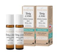 MABYEN Baby & Kids Roll-On, aceite de manzanilla y almendra, 2 x 10 ml | pino cembro, manzanilla orgánica y aceite de almendras, para bebés a partir de 3 meses, cuidado aromático natural, vegano