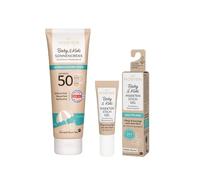 Mabyen Baby & Kids - Set de protección solar SPF 50 + gel para picaduras de insectos, cosmética natural para pieles sensibles, protección UV mineral y cuidado contra el picor, desde el nacimiento