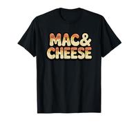 Mac & Cheese Cheesy Goteo Retro Estilo De Dibujos Animados Camiseta