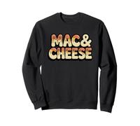 Mac & Cheese Cheesy Goteo Retro Estilo De Dibujos Animados Sudadera