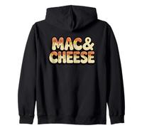 Mac & Cheese Cheesy Goteo Retro Estilo De Dibujos Animados Sudadera con Capucha