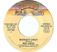 MAC DAVIS - MIDNIGHT CRAZY LP (VINYL ALBUM) UK CASABLANCA 1981