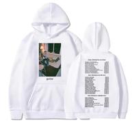 Mac Demarco Guitar Tour 2025 Sudaderas Manga Larga, Ropa Unisex, Cuello Redondo Informal, Estampado,Blanca,XXS