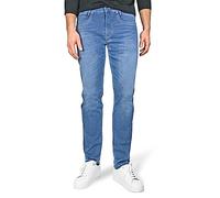 MAC Jeans Pantalones vaqueros para hombre Arne Pipe Delgado, denim elástico azul usado, H250 Light Blue Authentic Wash, 38W / 30L