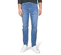 MAC Jeans Pantalones vaqueros para hombre Arne Pipe Delgado, denim elástico azul usado, H250 Light Blue Authentic Wash, 33W / 32L