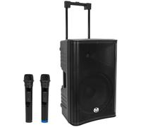 MAC MAH Mobile Pro 12 - Sistema PA móvil con batería Bluetooth 2 UHF