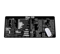Mac OS (M1+Intel) + Word/Excel (para Mac) Guía de Referencia rápida - Hoja de Trucos de Acceso Directo de Teclado, Alfombrilla de Teclado, Alfombrilla de Mouse Trader HG