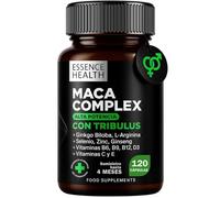 Maca Andina Negra Complex Alta Potencia | Maca Peruana con Tribulus y Ginseng | 120 Cápsulas Veganas | Mejora Equilibrio Hormonal | Rendimiento Ánimo Fuerza y Vitalidad |