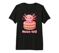 Maca-lotl Axolotl Macaron Kawaii Lindo Pastel Horneado Camiseta Premium