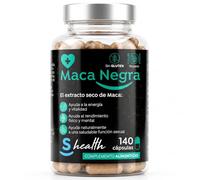 Maca Negra 24000mg Extra Fuerte - 140 Cápsulas Veganas con Zinc, Vitamina B6 y B12 - Energía Natural, Vitalidad, Resistencia Física y Mental - Maca Andina Natural Premium - Más de 4 meses duración