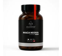 Maca Negra Complex 5000mg de Potencia-100:1-3 Meses de Suministro, 120 Maca Cápsulas Veganas - Con Zinc, L-Arginina, Vitaminas B6 y B12 - Calidad Solandpure®