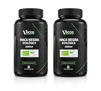 Maca Negra Ecológica 2250 mg - 240 Cápsulas Veganas - Lepidium Meyenii de Alta Pureza - Complemento Alimenticio Natural - 80 Dosis - Vecos Nucoceutical (480 Cápsulas (2 Botes))