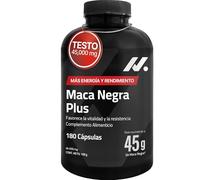 Maca Negra Hombre Alta Dosis 45.000 mg 100:1 con Zinc y B6-180 Cápsulas | Vitalidad masculina con 45mil mg Equiv. de maca peruana andina, con L-arginina, taurina y calcio, sin cafeína, 60 días