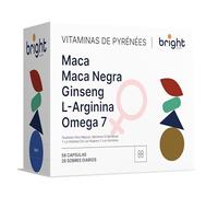 Maca Negra, Maca Anadina, Ginseng, L-Argenina y Omega 7 - Gestión equilibrio y bienestar integral, Sin OGM, 2 Suplementos en 1 Paquete para a confianza y el máximo rendimiento | 28 sachets diarios