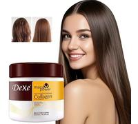 Maca Power Tratamiento Colágeno Natural Aceite de Argán Mascarilla Capilar Acondicionador Profundo para Cabello Seco Dañado Todo Tipo de Cabello 16.9 Oz 500ml