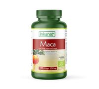 Maca Roja en Cápsulas BIO - INKANAT- 100X500mg, Suplemento Natural para Energía, Vitalidad y Equilibrio Hormonal.