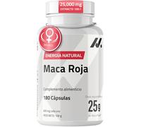 Maca Roja Mujer 25.000 mg con Salvia, Fenogreco y Damiana - 180 Cápsulas | Equilibrio y bienestar femenino, en cada ciclo y menopausia, maca roja gelatinizada, red maca, vegana, 60 días de toma