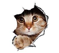 Macabolo 3D Estéreo Gato Desmontable Coche Pegatinas Anime Divertida Decoración Gatito Pegatinas Coche Estilo Pegatinas