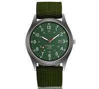 Macabolo Relojes de moda para hombre brillan en la oscuridad de lujo militar reloj militar ejército casual calendario deporte reloj de cuarzo, verde, Correa