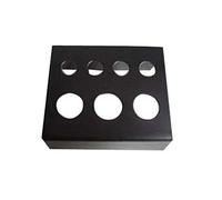Macabolo Soporte profesional de 7 agujeros para tinta de tatuaje, de acero inoxidable, para taza de tinta, soporte para pigmentos, accesorio de tatuaje