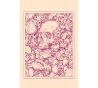 Macabre Botanica: A 6x9 College-Ruled Journal with Gothic Skull & Floral Art - Beige Burgundy Edition: A Dark Aesthetic Writing Notebook for Horror Lovers & Gothic Souls