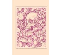 Macabre Botanica: A 6x9 College-Ruled Journal with Gothic Skull & Floral Art - Beige Burgundy Edition: A Dark Aesthetic Writing Notebook for Horror Lovers & Gothic Souls
