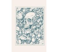 Macabre Botanica: A 6x9 College-Ruled Journal with Gothic Skull & Floral Art - Beige Green Edition: A Dark Aesthetic Writing Notebook for Horror Lovers & Gothic Souls