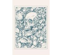 Macabre Botanica: A 6x9 College-Ruled Journal with Gothic Skull & Floral Art - Beige Green Edition: A Dark Aesthetic Writing Notebook for Horror Lovers & Gothic Souls