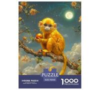Macaco Mono Puzzle Desafíos Divertidos Decoración Familiar 1000 Piezas Juguetes Desafiantes Animaleses Puzle Entretenimiento Creativo para Adultos 70x50cm/1000pcs