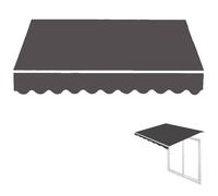 MACAGGTNTU 2.0m 2.5m 3.0m 3.6m 4m 5m Tela De Toldo Exterior, Techo De Repuesto para Toldo Retráctil, Tela para Toldo Impermeable Poliéster(Dark Grey,16x10ft/500x300cm)