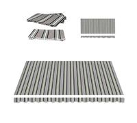 MACAGGTNTU 2.5m/3m/3.5m/4m/5m/5.5m Lona De Repuesto Retráctil para Toldo De Patio, Tela De Repuesto para Toldo Exterior Tela para Toldo A Rayas(Stripe 4,6x4m/20x13ft)