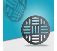 MACAGGTNTU 20 30 40 50 60 70cm Rejilla De Drenaje Redonda Cubierta De Drenaje De Zanja De Hierro Fundido Colador De Drenaje Para Exterior(65x3cm/25.6x1.2in)