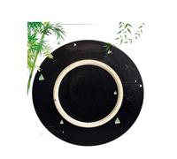 MACAGGTNTU 25 30 40 50cm Bandeja Giratoria De Madera, Pequeña Madera Maciza Lazy Susan Tocadiscos Mesa De Comedor Plato Giratorio para Tablero De Mesa(Black,12inch(30cm))