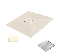 MACAGGTNTU 250x250cm Tela De Repuesto para Sombrilla En Voladizo, Cubierta De Repuesto para Sombrilla De Patio, Paño De Repuesto para Sombrilla 8 Varillas(Beige,3x3m (10x10ft))