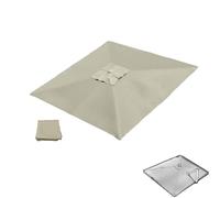 MACAGGTNTU 250x250cm Tela De Repuesto para Sombrilla En Voladizo, Cubierta De Repuesto para Sombrilla De Patio, Paño De Repuesto para Sombrilla 8 Varillas(Sand,2.5x2.5m (8x8ft))