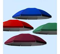 MACAGGTNTU 280 300cm Tela De Recambio para Sombrilla 8 Varillas 10 Varillas Redondo Toldo De Repuesto para Sombrilla Tela para Sombrilla Jardin Exterior(Green,180cm(6ft)/8 Ribs)