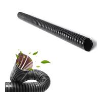 MACAGGTNTU 45 51 89 102 127 152mm Tubo De Conductos De Aire Flexible Manguera De Ventilación De Silicona, Negro Conductos De Ventilación Longitud 3 4 5 6 8 10m(5m/16.4ft,80mm)