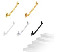 MACAGGTNTU 60 80 120cm Pasamanos De Hierro Metálico Para Escaleras Montaje En Pared Barandilla Kit Para Interiores Y Exteriores Loft Ancianos Niños(White,30CM/1ft)