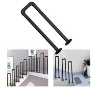 MACAGGTNTU Barandilla De Escalera Forma De U Balaustre De Seguridad De Hierro Forjado Barandilla Decorativa Para Villa, Balcone, Pasillo(W30cm/12",65cm/25.6")