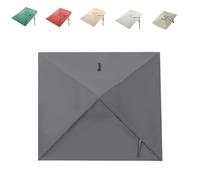 MACAGGTNTU Cubierta De Repuesto para Sombrilla Cuadrada，2.5x2.5 3x3 4x3m Toldo De Repuesto para Sombrilla En Voladizo，Tela De Recambio para Sombrilla 8 Varillas(Grey,3x3m (10x10ft))