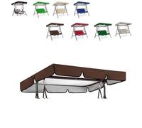 MACAGGTNTU Cubierta De Toldo De Repuesto para Columpio De Hollywood 142x120 164x114 190x132 195x125 249x185cm Funda De Repuesto De Balancín De Jardín(Coffee,98x72.8in-249x185cm)