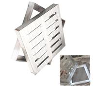 MACAGGTNTU Drenaje Cuadrado De Acero Inoxidable 15x15 20x20 25x25 30x30 40x40cm Cubierta De Drenaje Alcantarillado Con Marco, Drenaje De Zanja Rejilla Extraíble(30x30cm/11.8x11.8in)