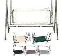 MACAGGTNTU Funda De Repuesto Para Asiento De Columpio 2 3 Plazas Funda De Asiento Para Columpio De Patio Funda Protectora Impermeable Tela Oxford 600D(Grey,138x50x50cm)