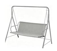 MACAGGTNTU Funda Para Asiento De Columpio De Jardín Tela Oxford 600D Columpio Repuesto Para Columpios Hollywood 2/3 Plazas Protector Para Muebles De Exterior(Gray,148x50x50cm)