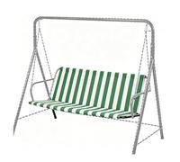 MACAGGTNTU Funda Para Asiento De Columpio De Jardín Tela Oxford 600D Columpio Repuesto Para Columpios Hollywood 2/3 Plazas Protector Para Muebles De Exterior(Green stripe,148x50x50cm)